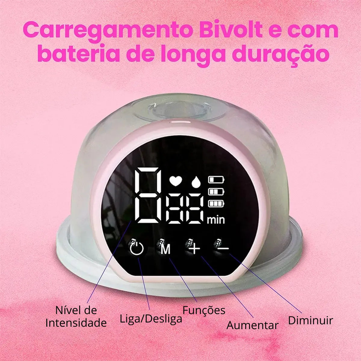 Bomba Elétrica de Extrair Leite BeMom 2.0