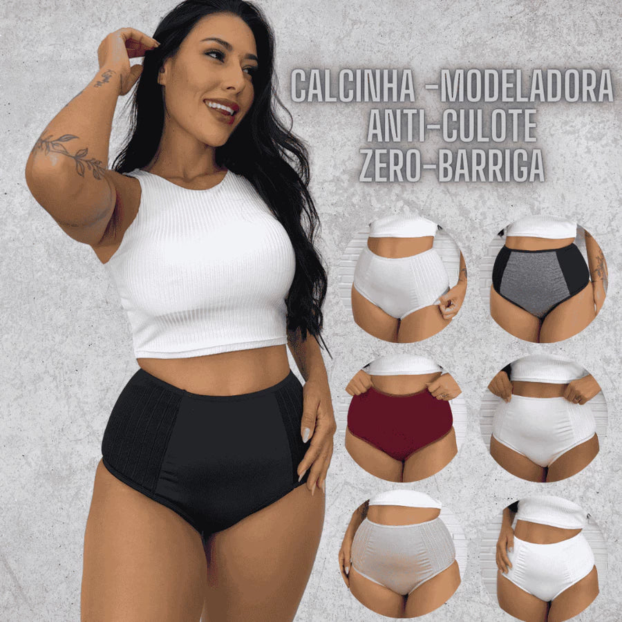 Conjunto 5 Calcinhas Pós parto Anti Culote Sortidas