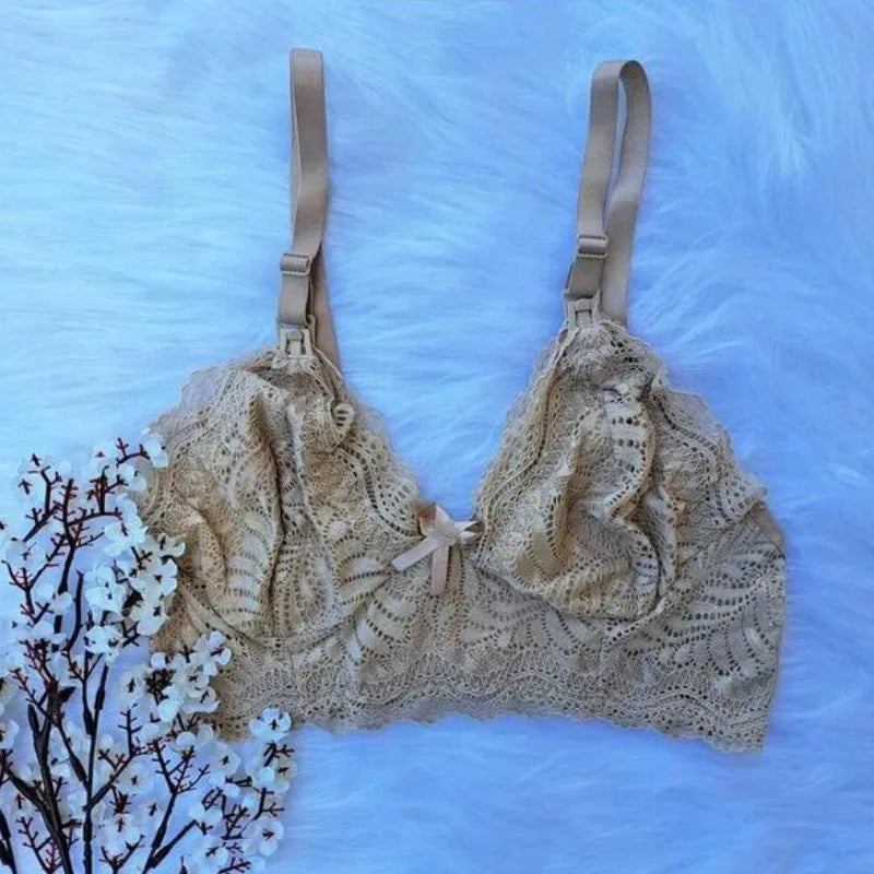 Sutiã Amamentação Renda BeMom - Conjunto com 3 Sortidos