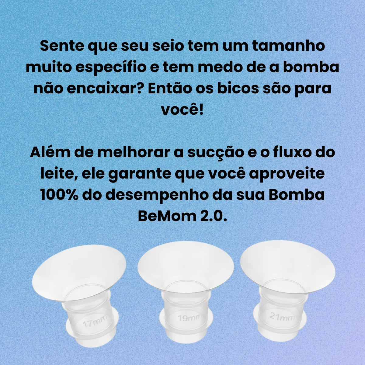 Kit de Bicos para Bomba BeMom 2.0