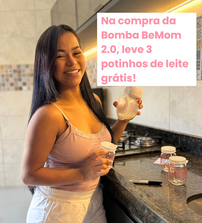 Bomba Elétrica de Extrair Leite BeMom 2.0