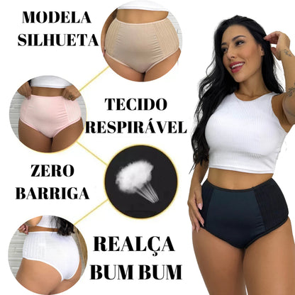 Conjunto 5 Calcinhas Pós parto Anti Culote Sortidas