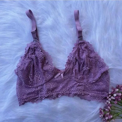 Sutiã Amamentação Renda BeMom - Conjunto com 3 Sortidos
